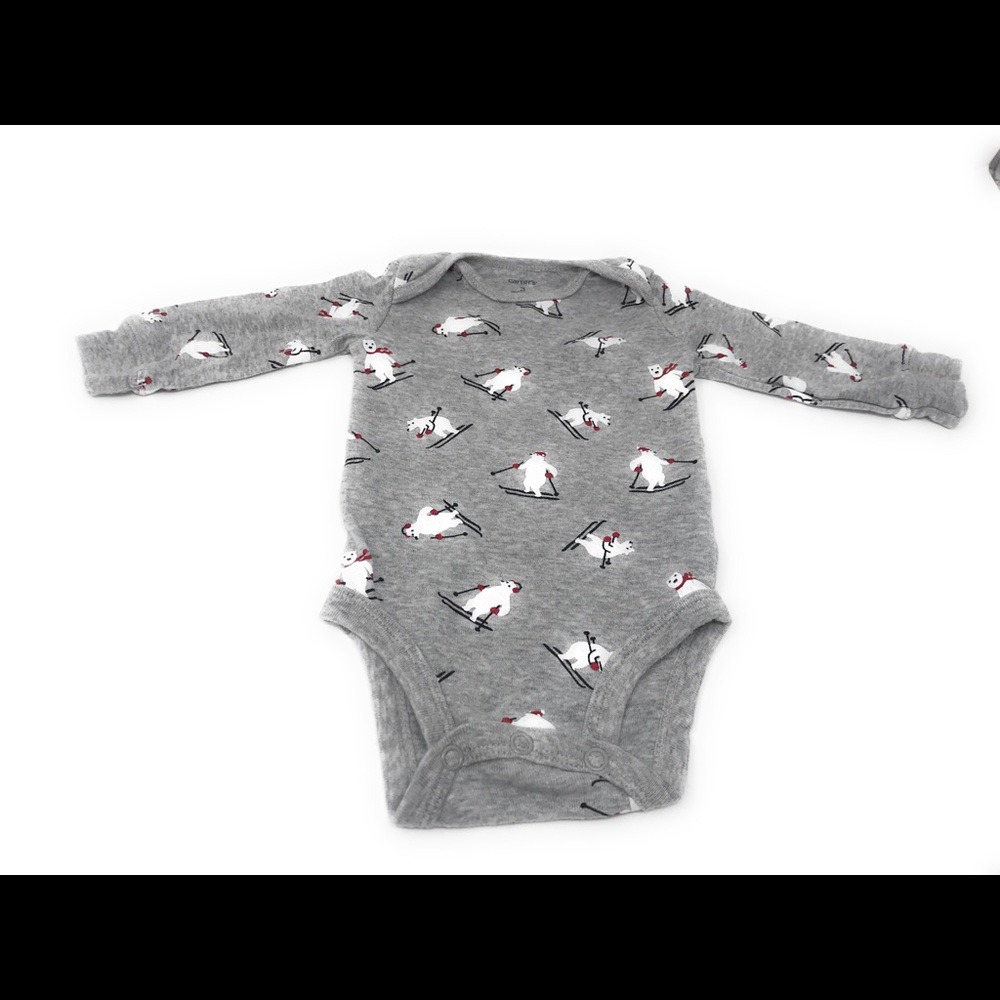 Winter themed, baby boy onesie